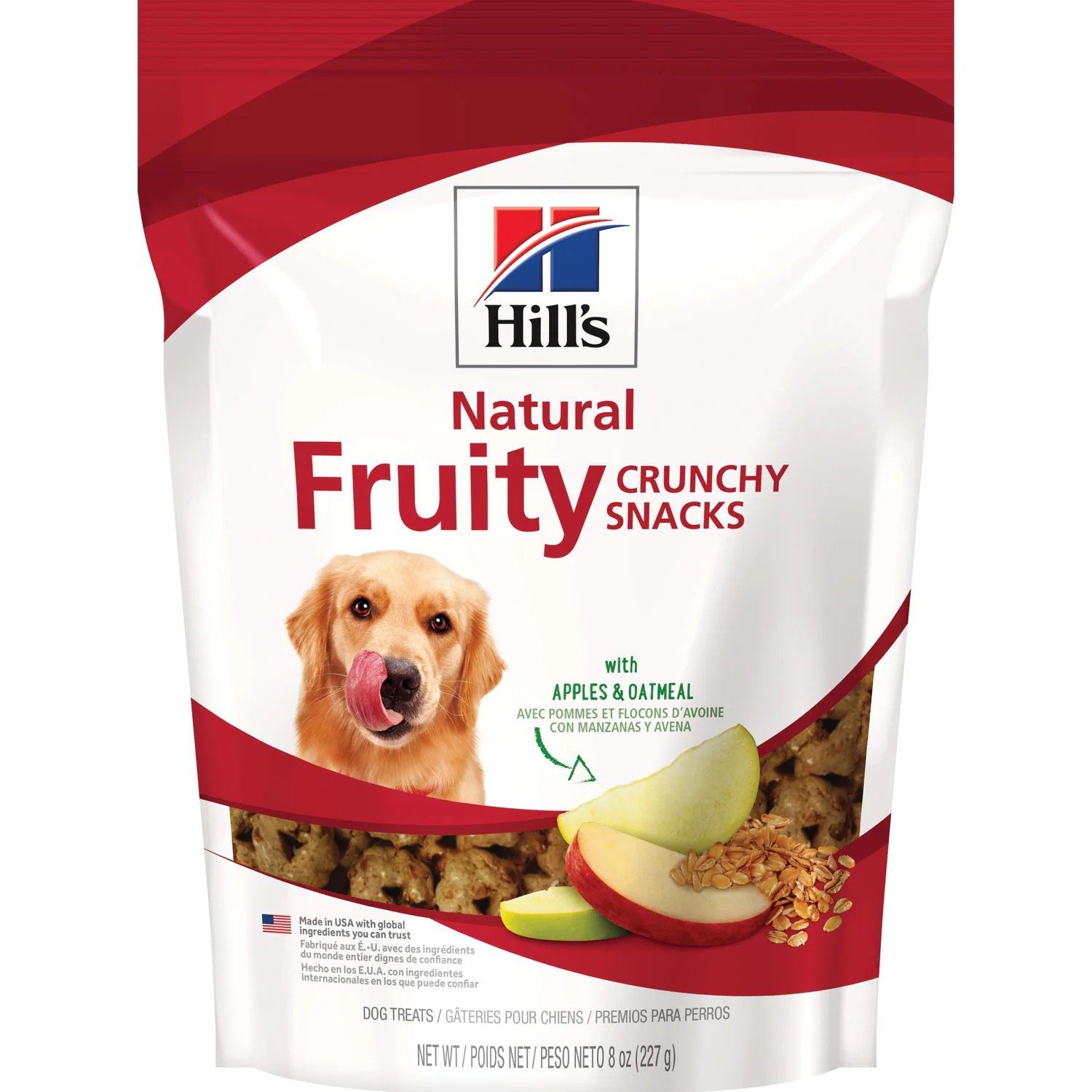 Hills Natural Fruity Crunchy Snacks with Apples & Oatmeal Dog Treats